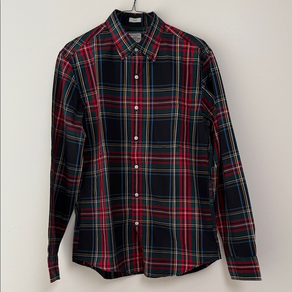 J. Crew Men's Plaid Button-Up Shirt